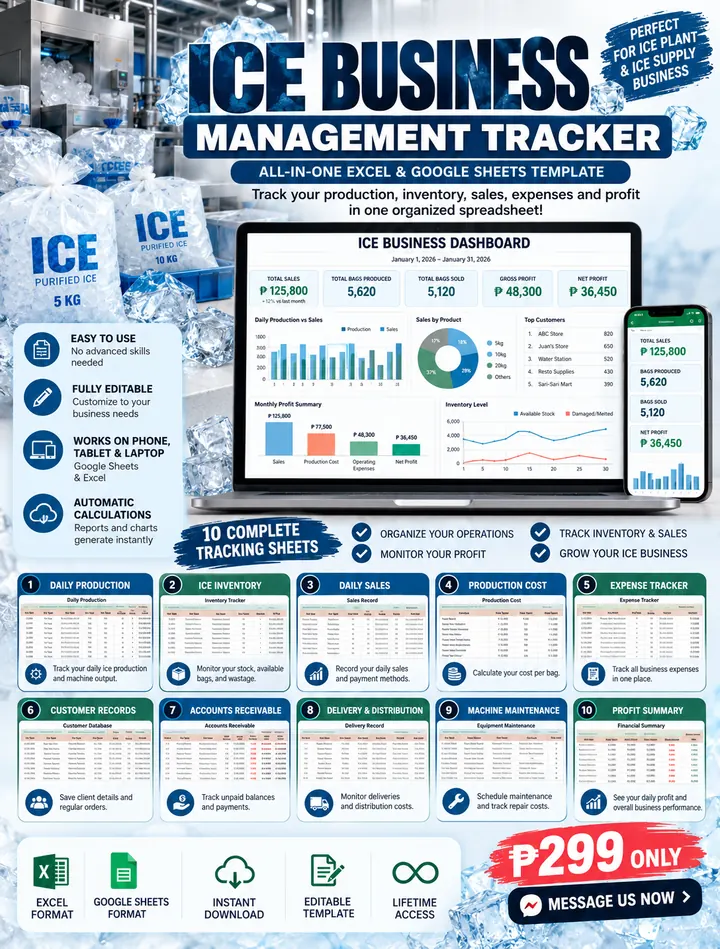 Ice Business Template product preview