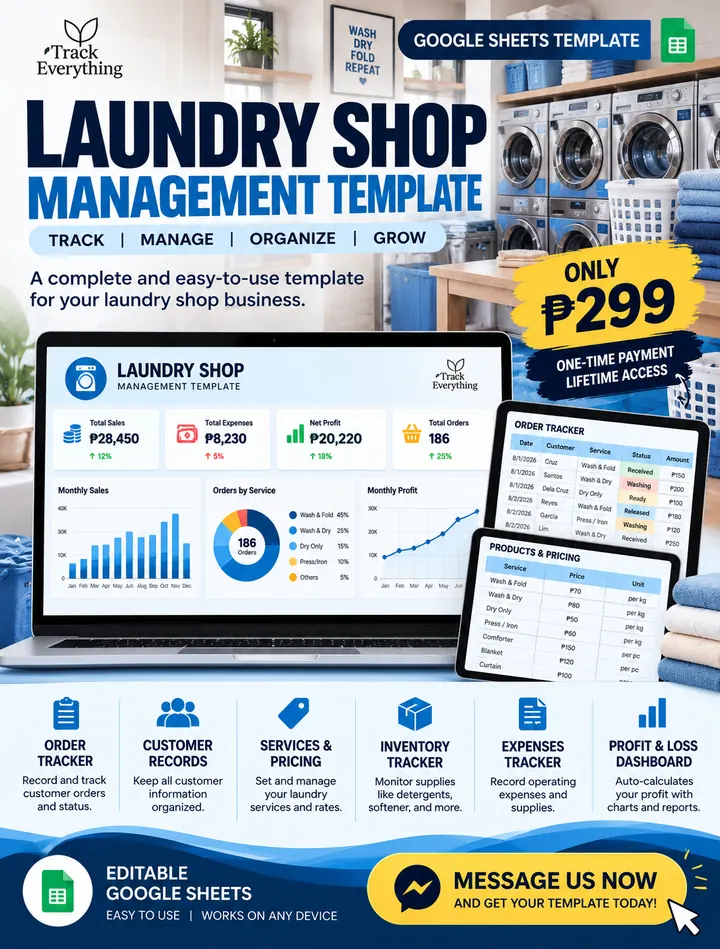 Laundry Shop Template product preview